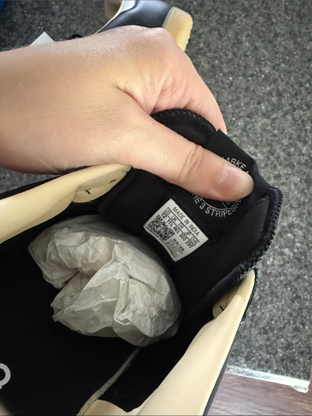 New adidas Samba originals Black, White & Tan Low-Top Sneakers - Picture 7 of 9